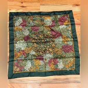 Echo Scarf with Green Floral Design